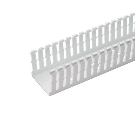 Panduit Base Wiring Duct, Type F, Narrow, Adhesive, White, 1.5" x 3" x 1' (6-Pack) F1.5X3WH6-A